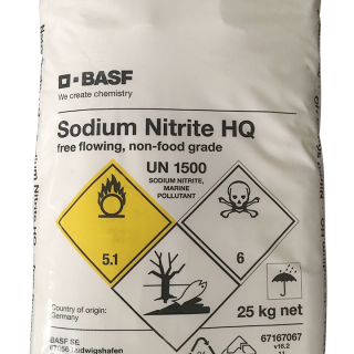 Sodium nitrite 99% NaNO2, Đức, 25kg/bao
